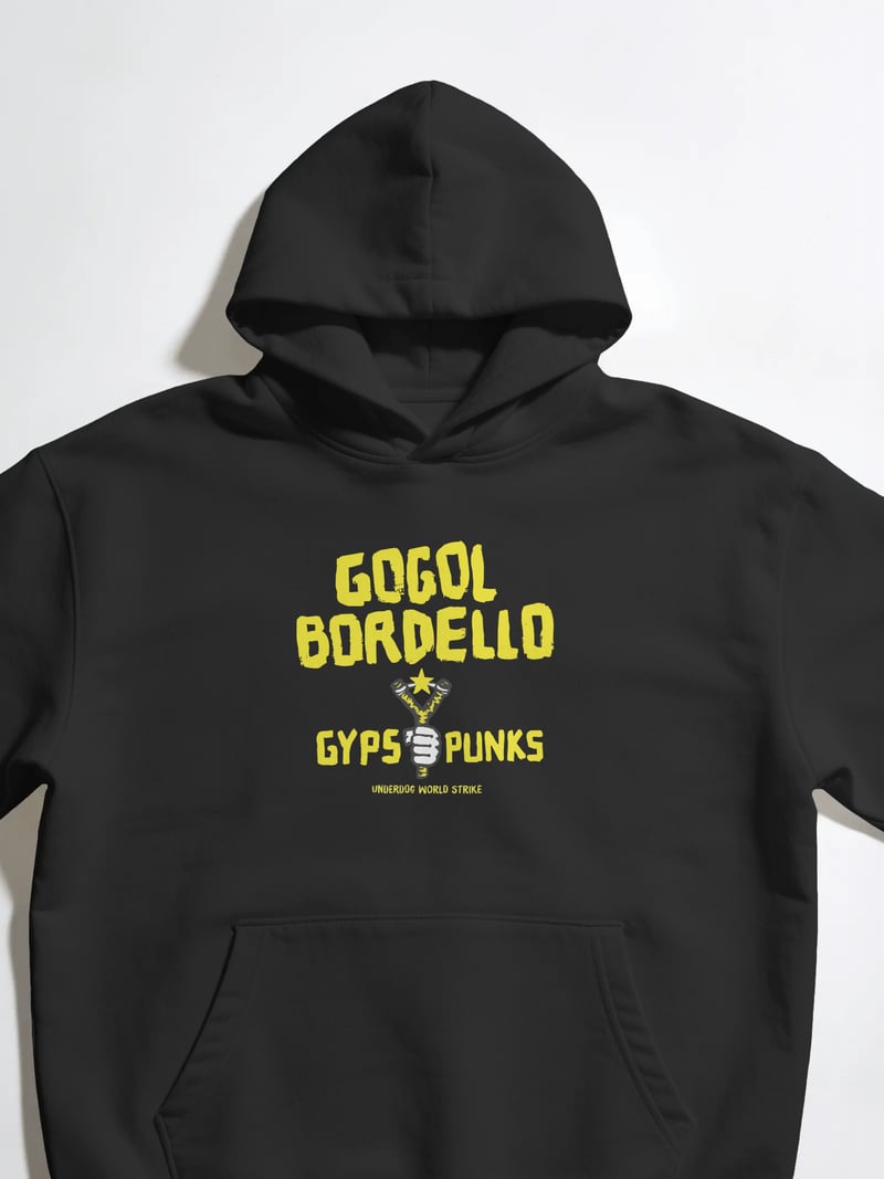 Gogol Bordello Siyah Kapüşonlu Sweatshirt