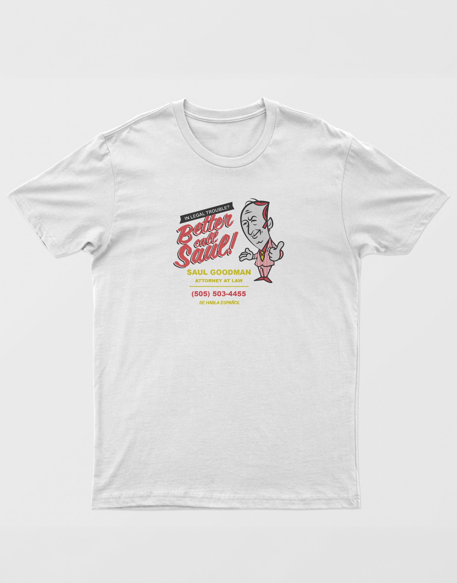 Better Call Saul Unisex Beyaz Tişört