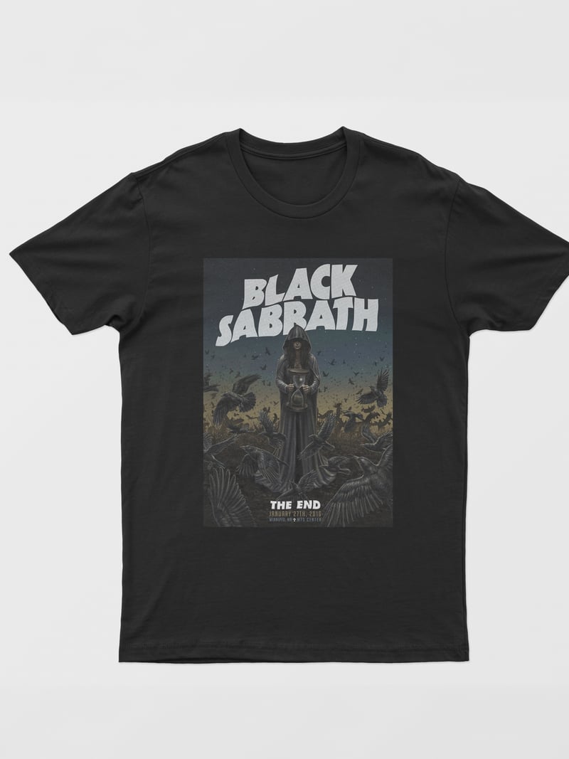 Black Sabbath Dijital Baskı Unisex Tişört