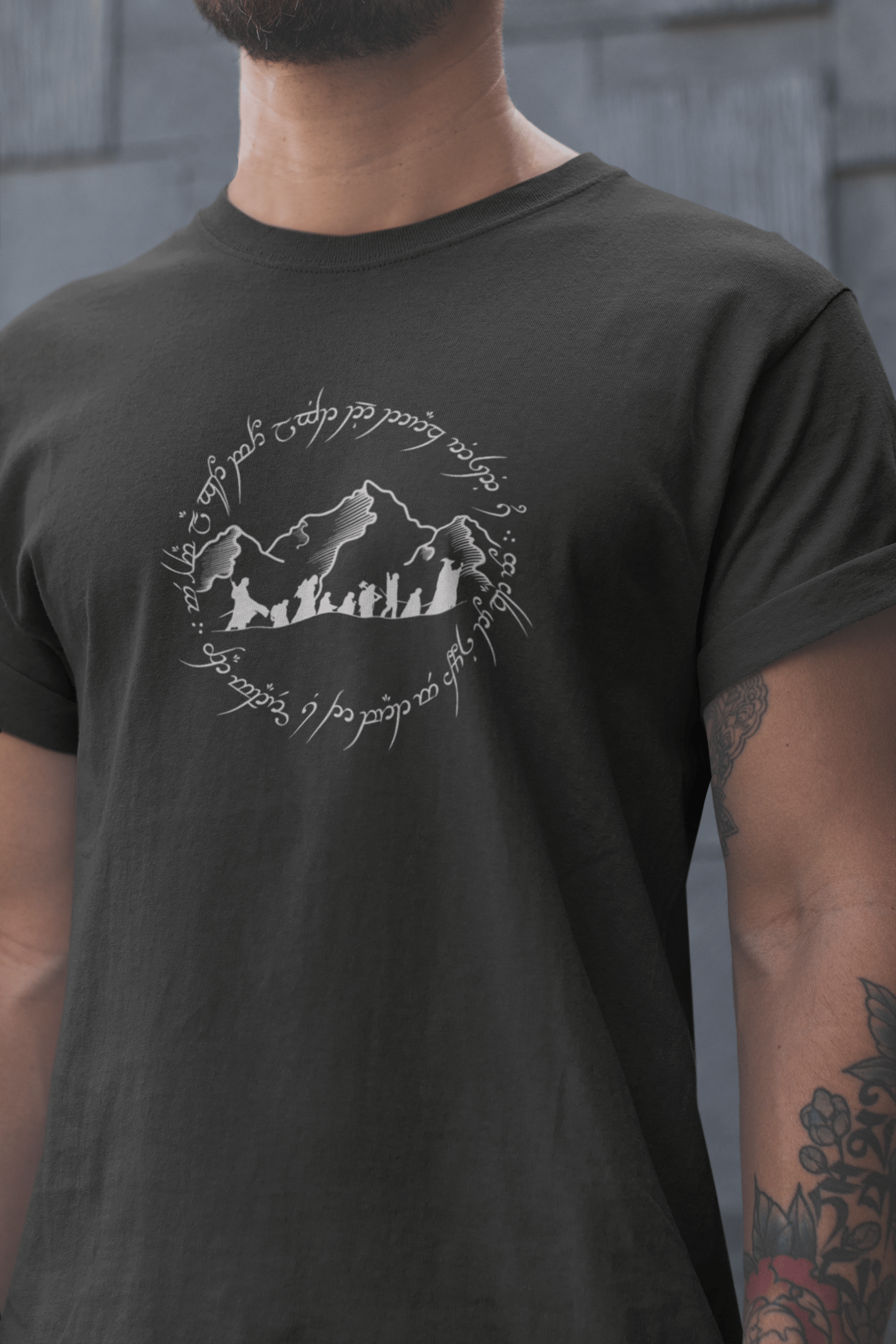 Lord of the Rings Unisex Siyah Tişört