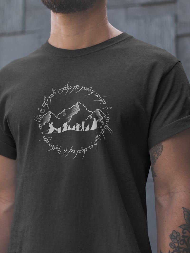 Lord of the Rings Unisex Siyah Tişört