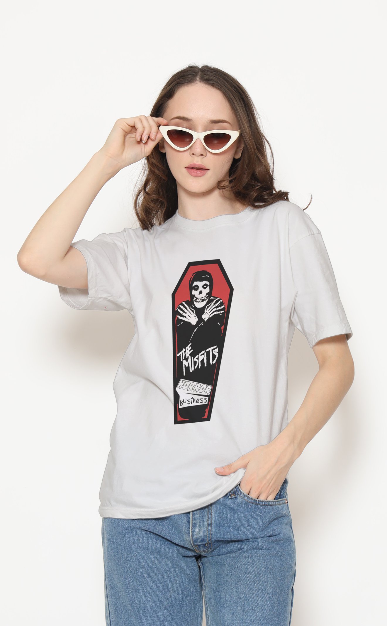 Misfits Unisex Beyaz Tişört