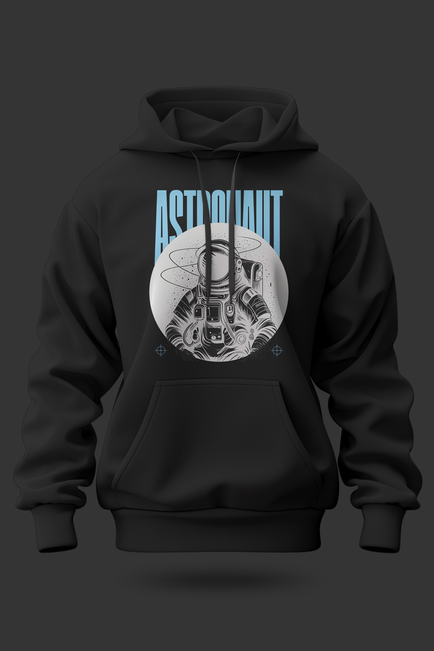 Astronaut Kapüşonlu Unisex Sweatshirt