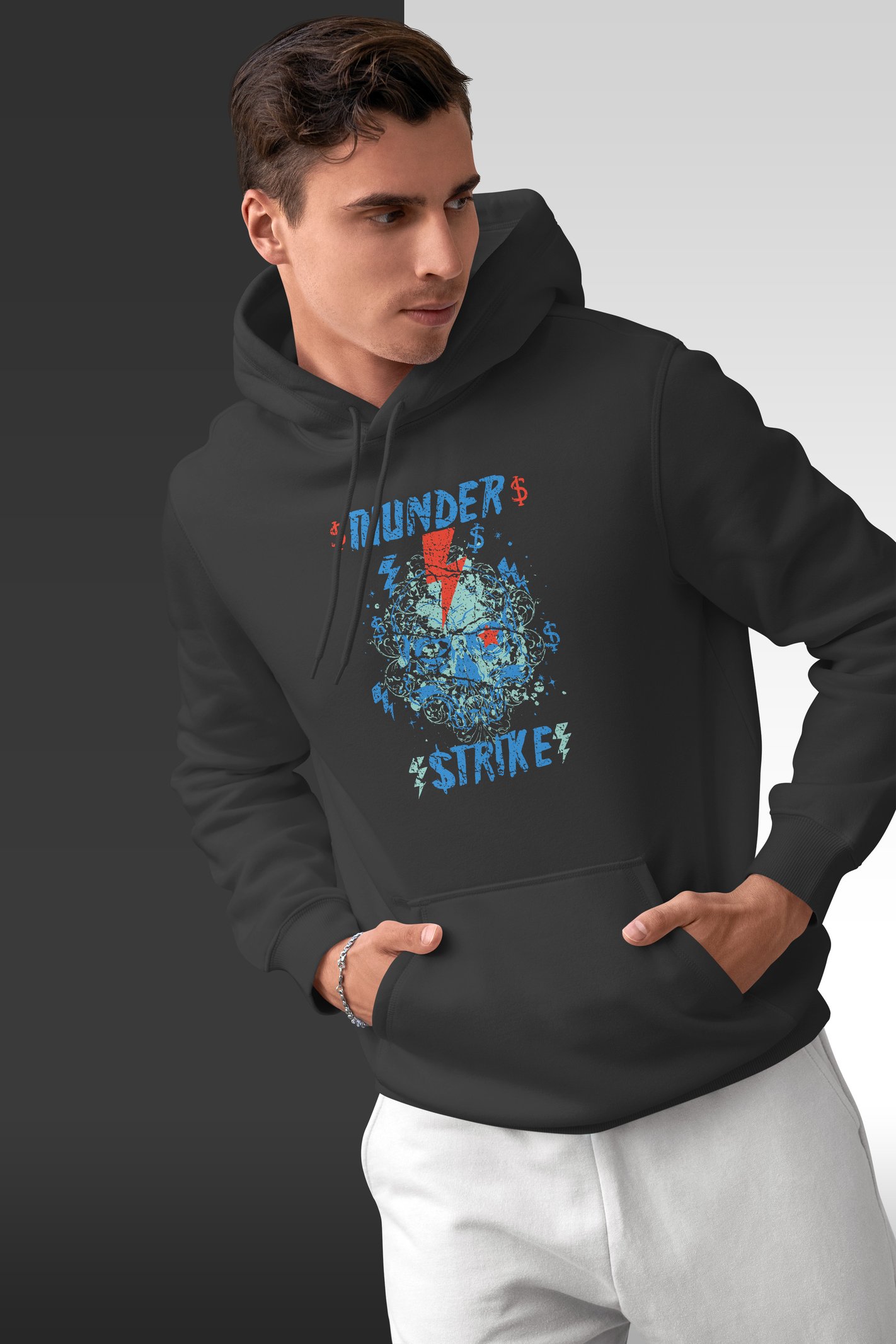 Thunder Kapüşonlu Unisex Sweatshirt