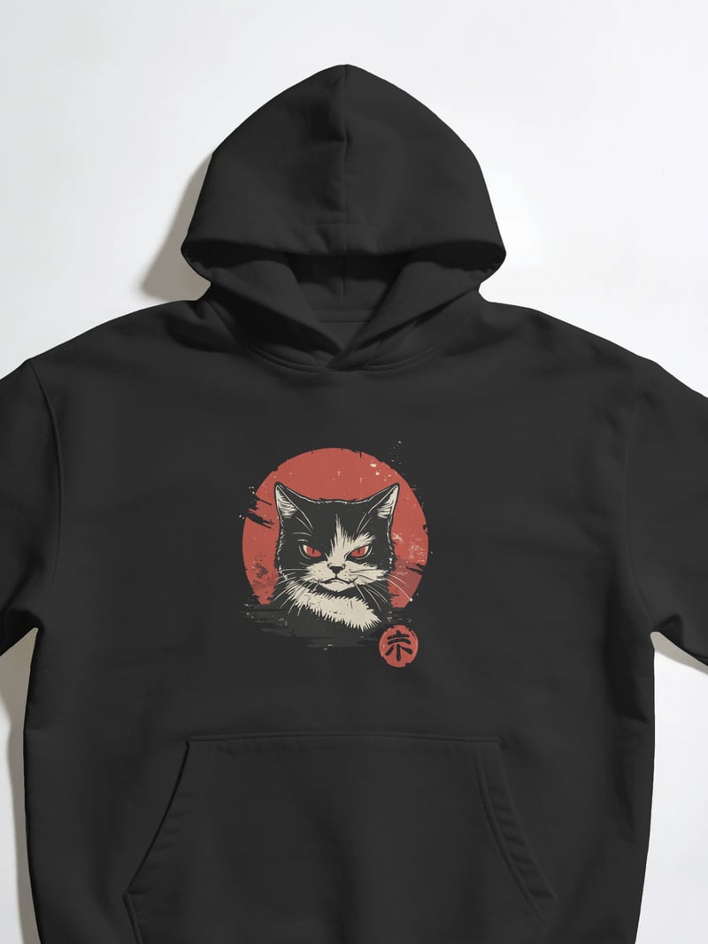 Cat Kapüşonlu Sweatshirt