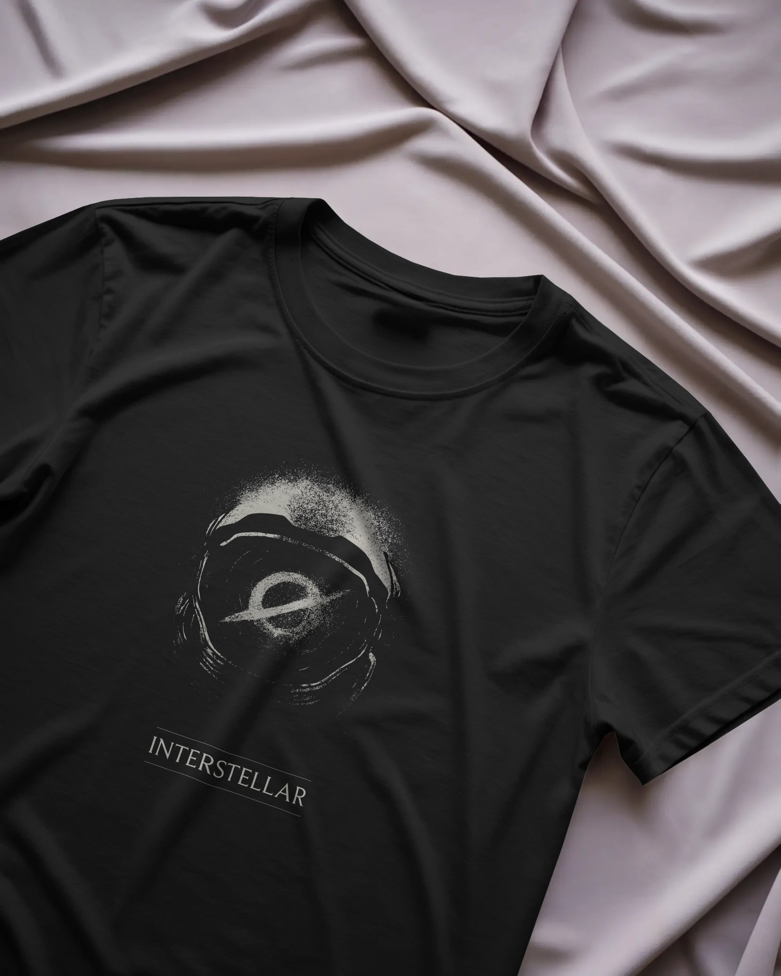 Interstellar Yıldızlararası Siyah Unisex Tişört