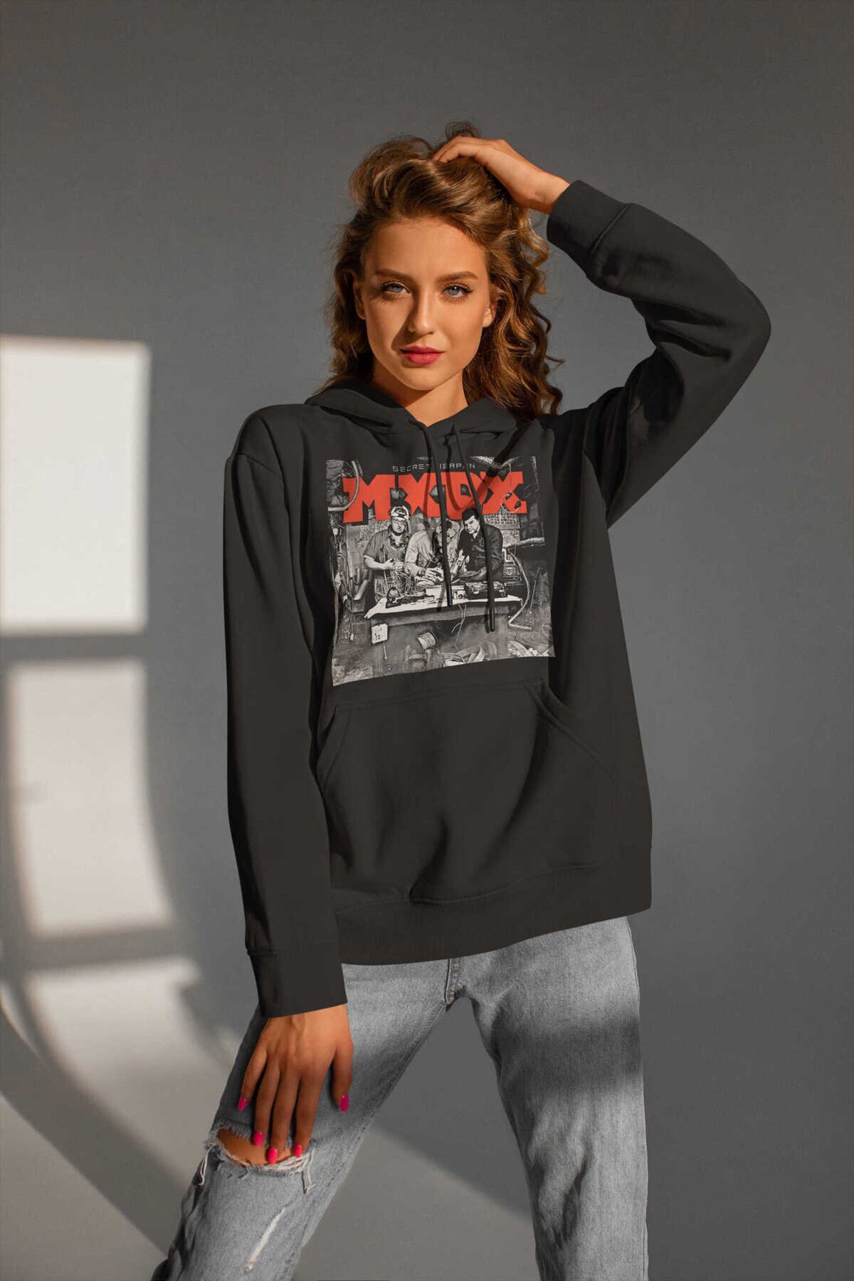 Mxpx Dijital Baskı Kapüşonlu Unisex Sweatshirt