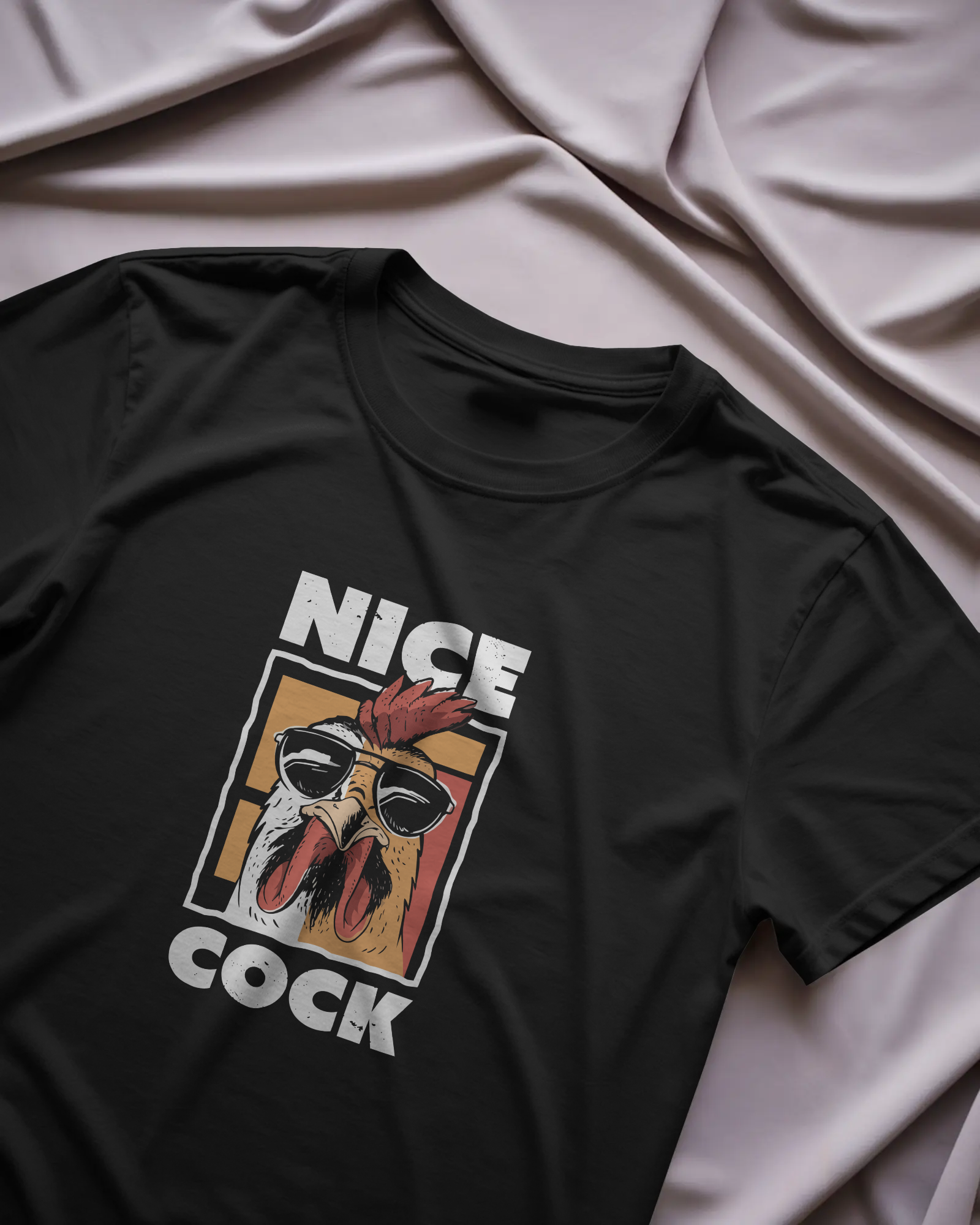 Nice Cock Siyah Unisex Tişört