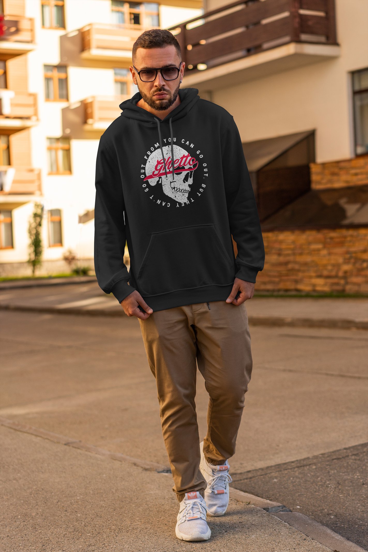 Ghetto Kapüşonlu Unisex Sweatshirt