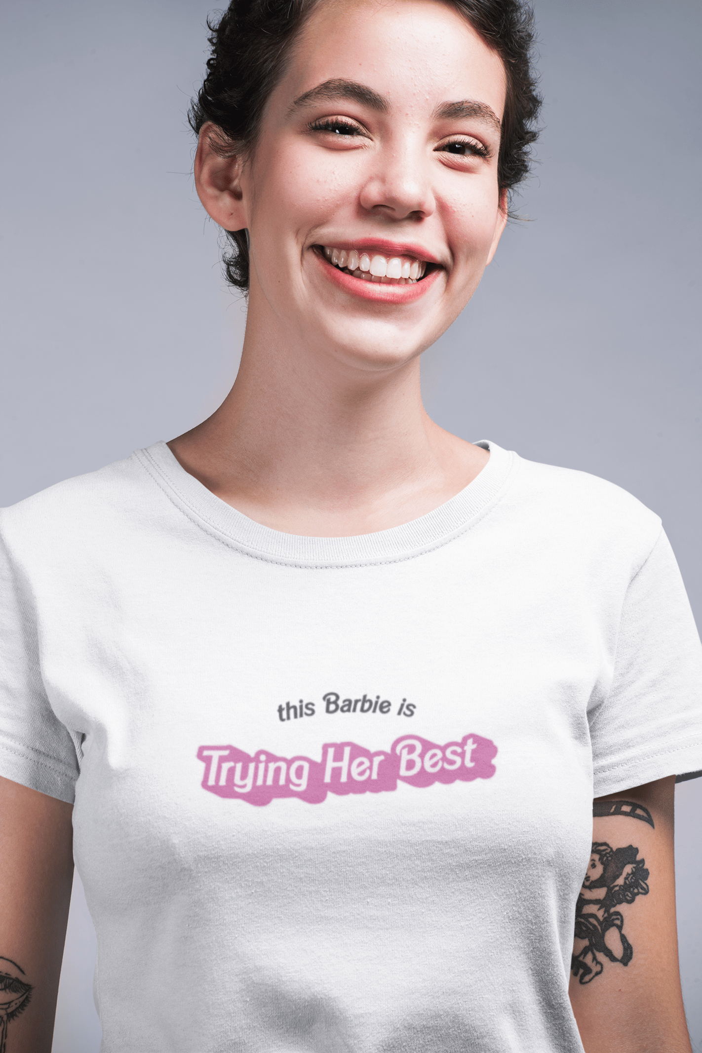 This Barbie Beyaz Tişört