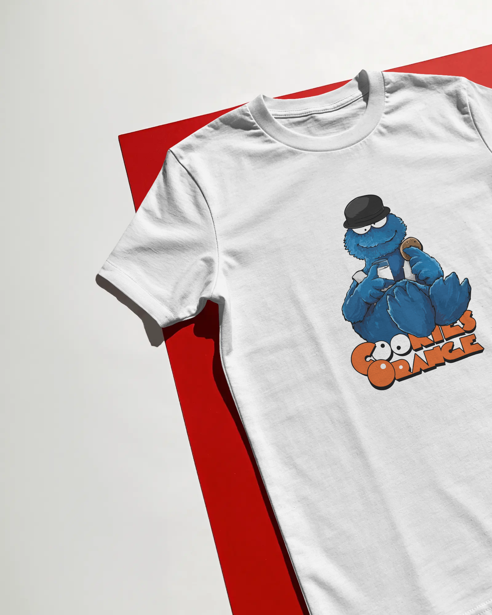 Kurabiye Canavarı Unisex Beyaz Tişört