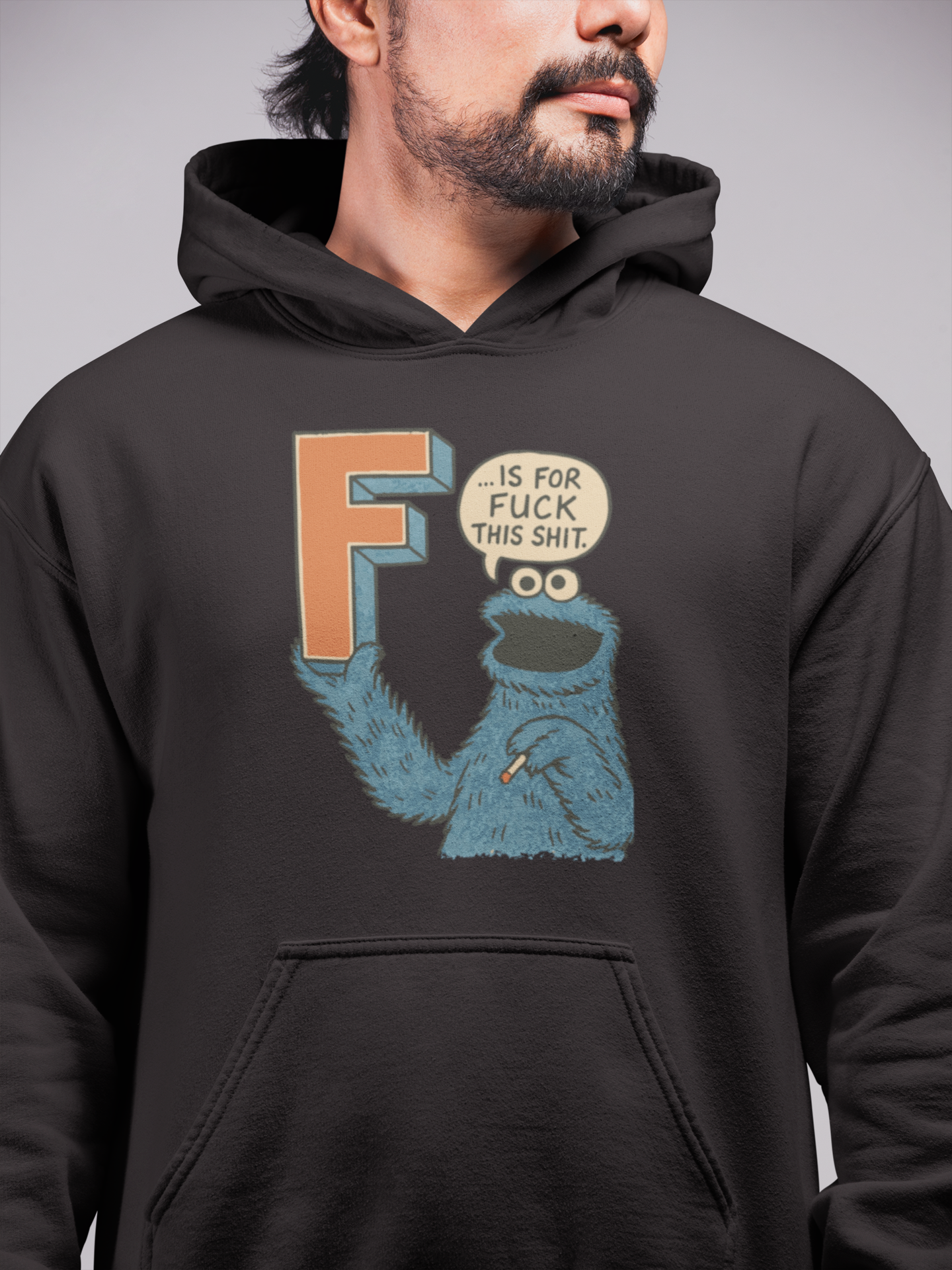 Kurabiye Canavarı Unisex Kapüşonlu Sweatshirt
