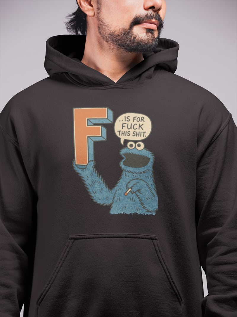 Kurabiye Canavarı Unisex Kapüşonlu Sweatshirt