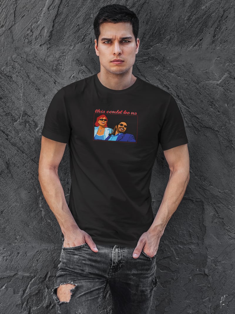 This Could be Us Unisex Siyah Tişört