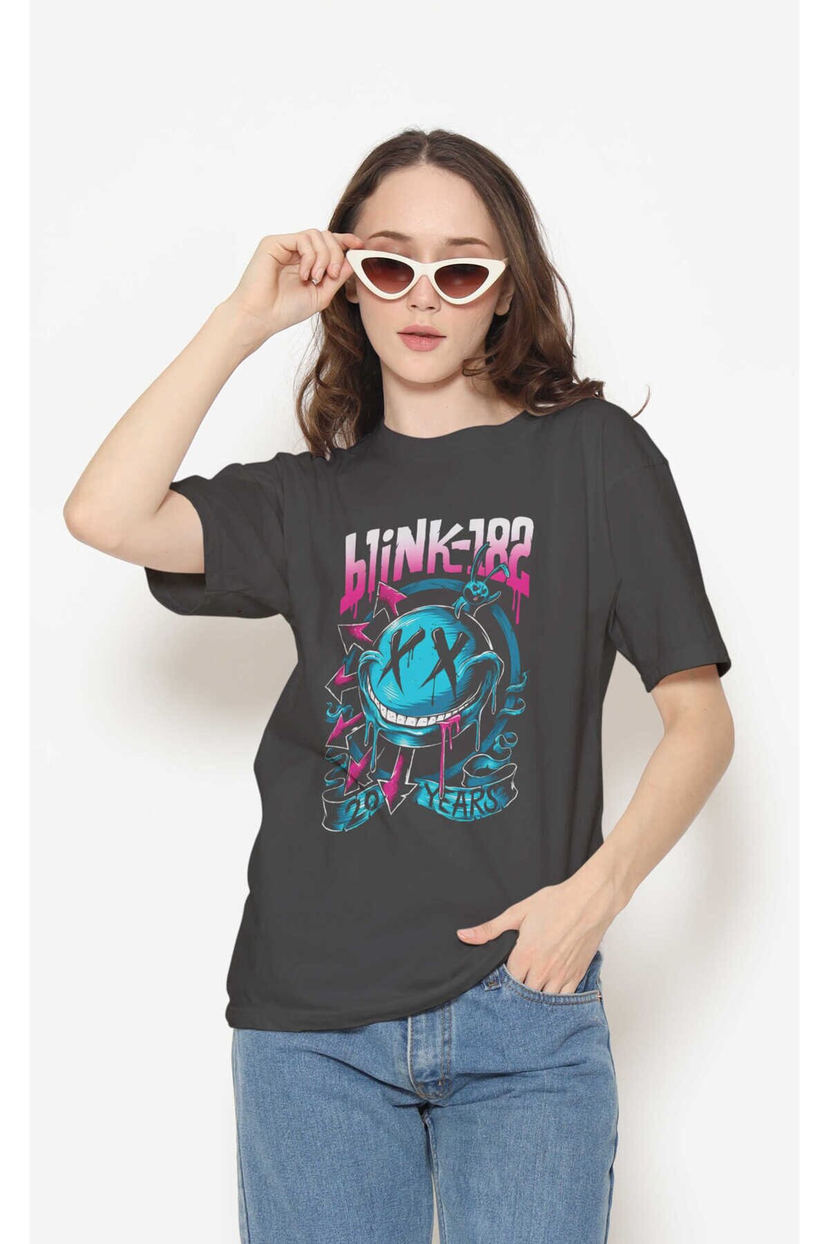 Blink 182 Dijital Baskı Siyah Unisex Tişört
