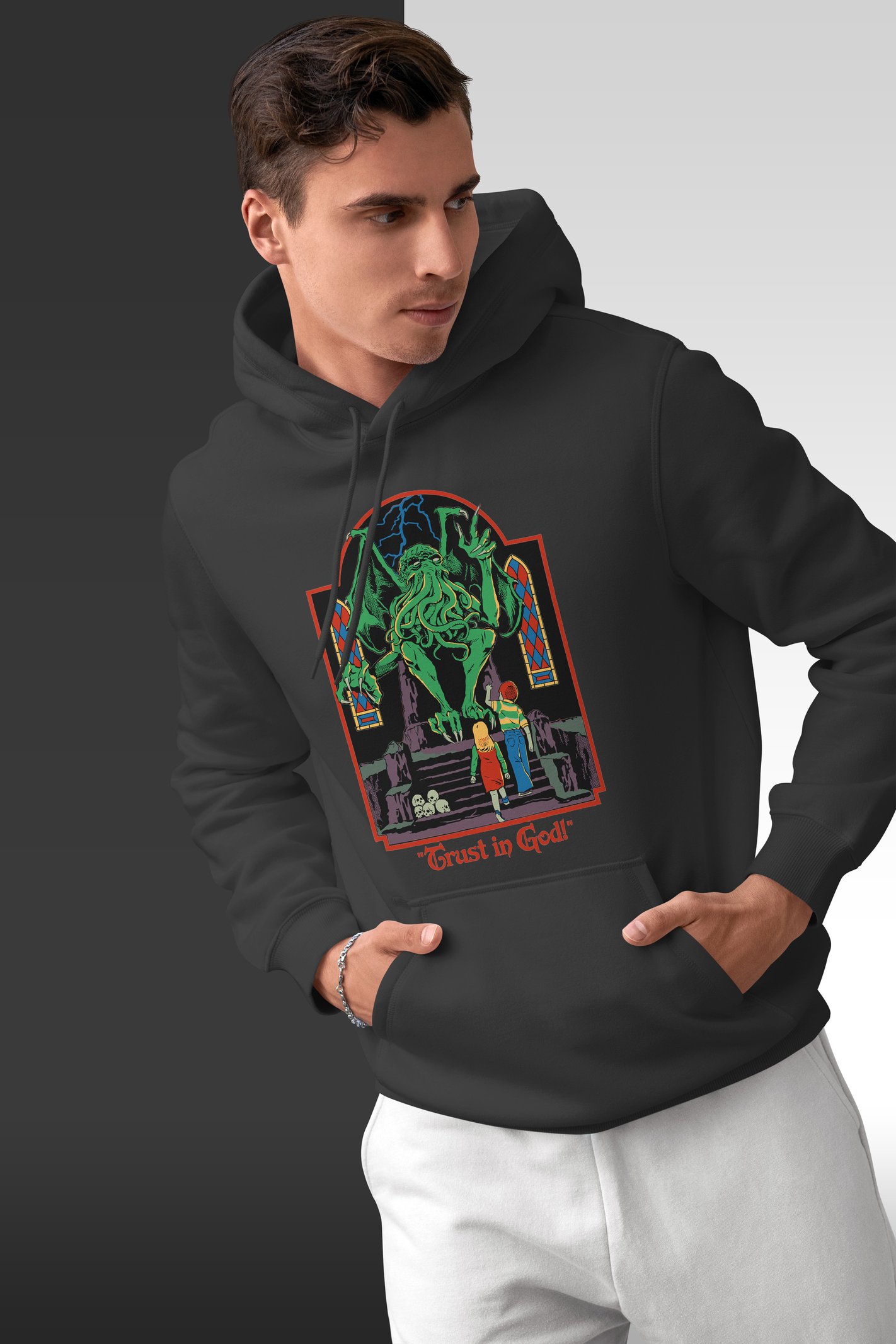 Trust in God Kapüşonlu Unisex Sweatshirt