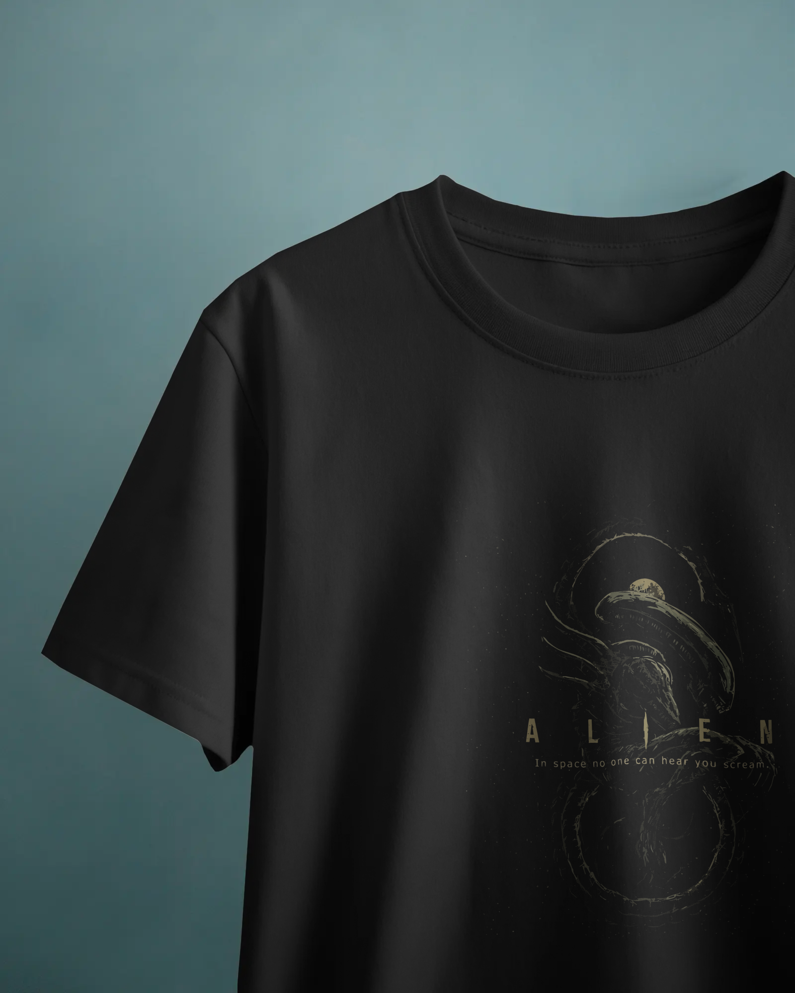 Alien Siyah Unisex Tişört