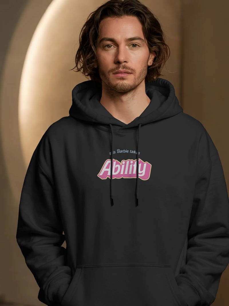 This Barbie takes Abilify Siyah Kapüşonlu Sweatshirt