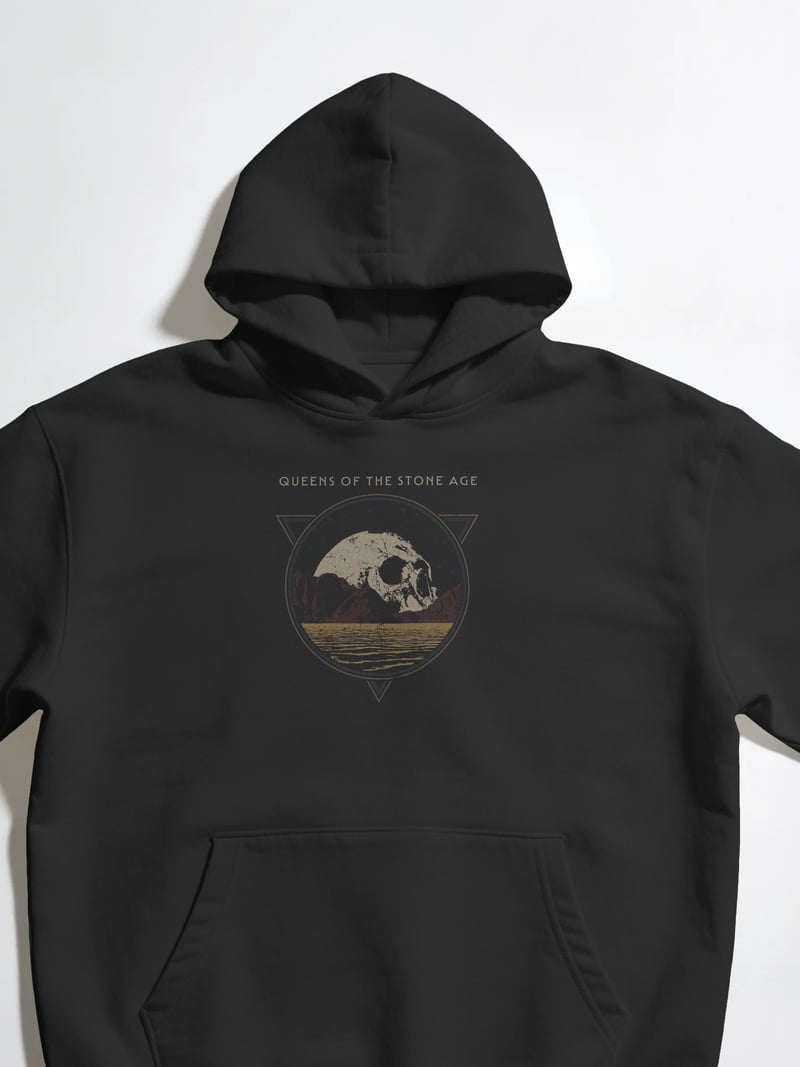 Queens of the Stone Age Kafatası Kapüşonlu Sweatshirt
