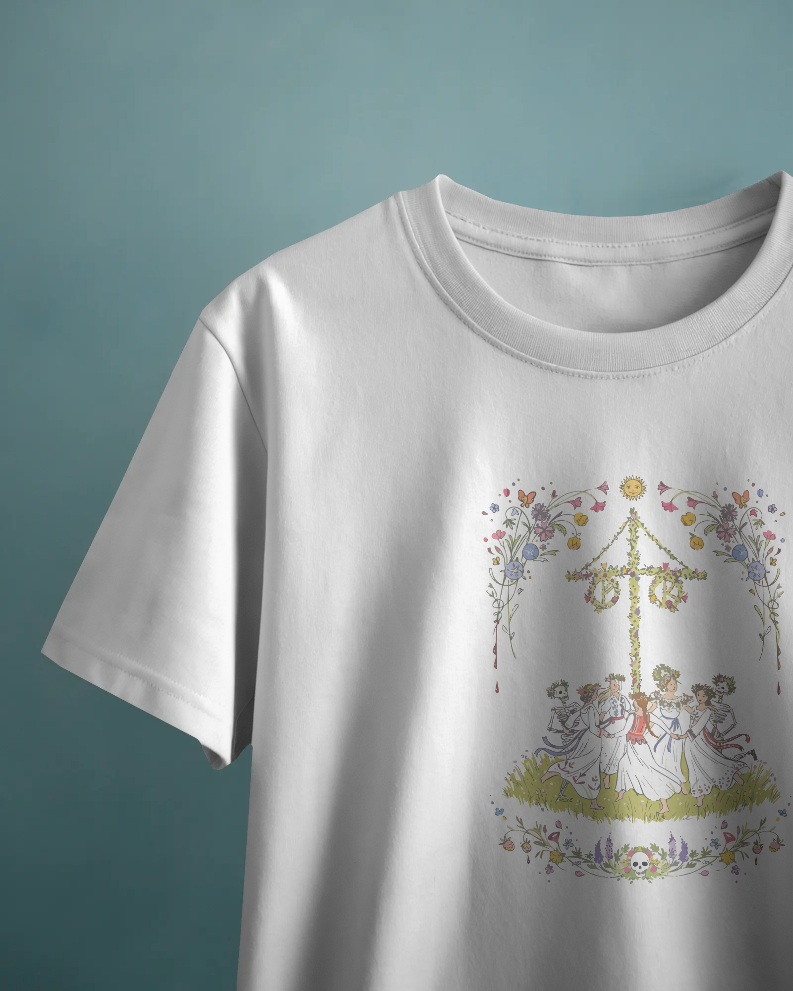 Midsommar Unisex Beyaz Tişört