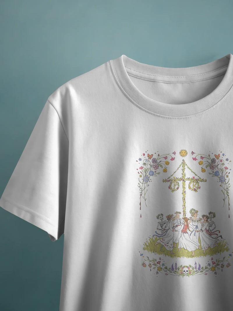 Midsommar Unisex Beyaz Tişört