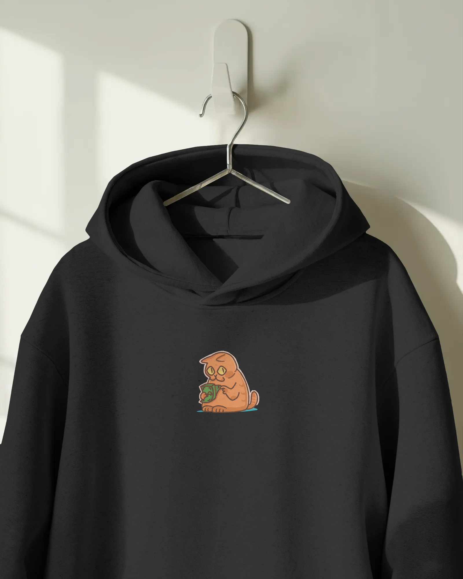 Miserly Cat Kapüşonlu Sweatshirt