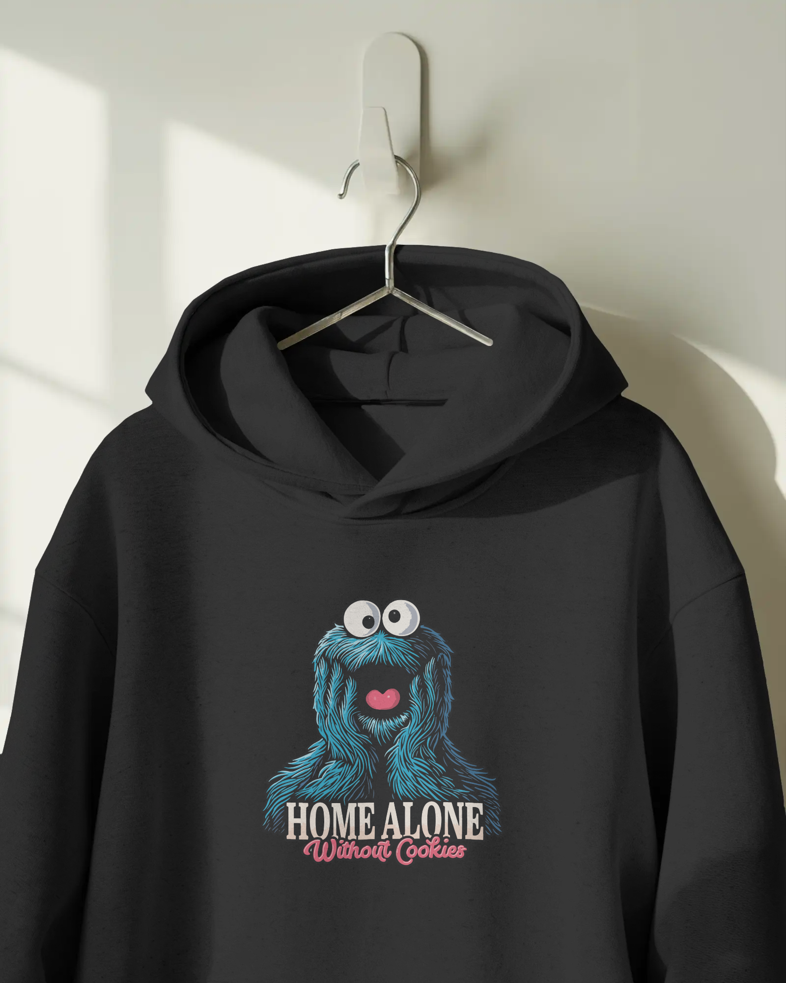 Home Alone Cookie Monster Kapüşonlu Sweatshirt
