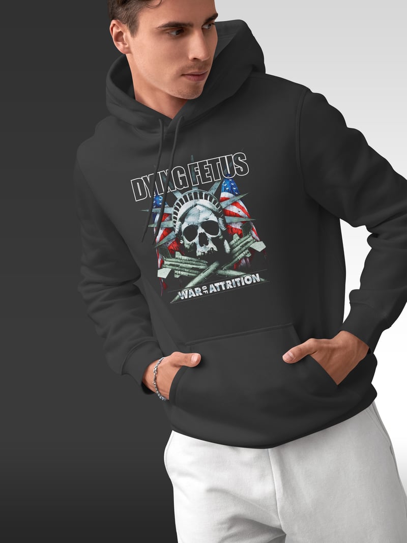 Dying Fetus Kafatası Kapüşonlu Sweatshirt