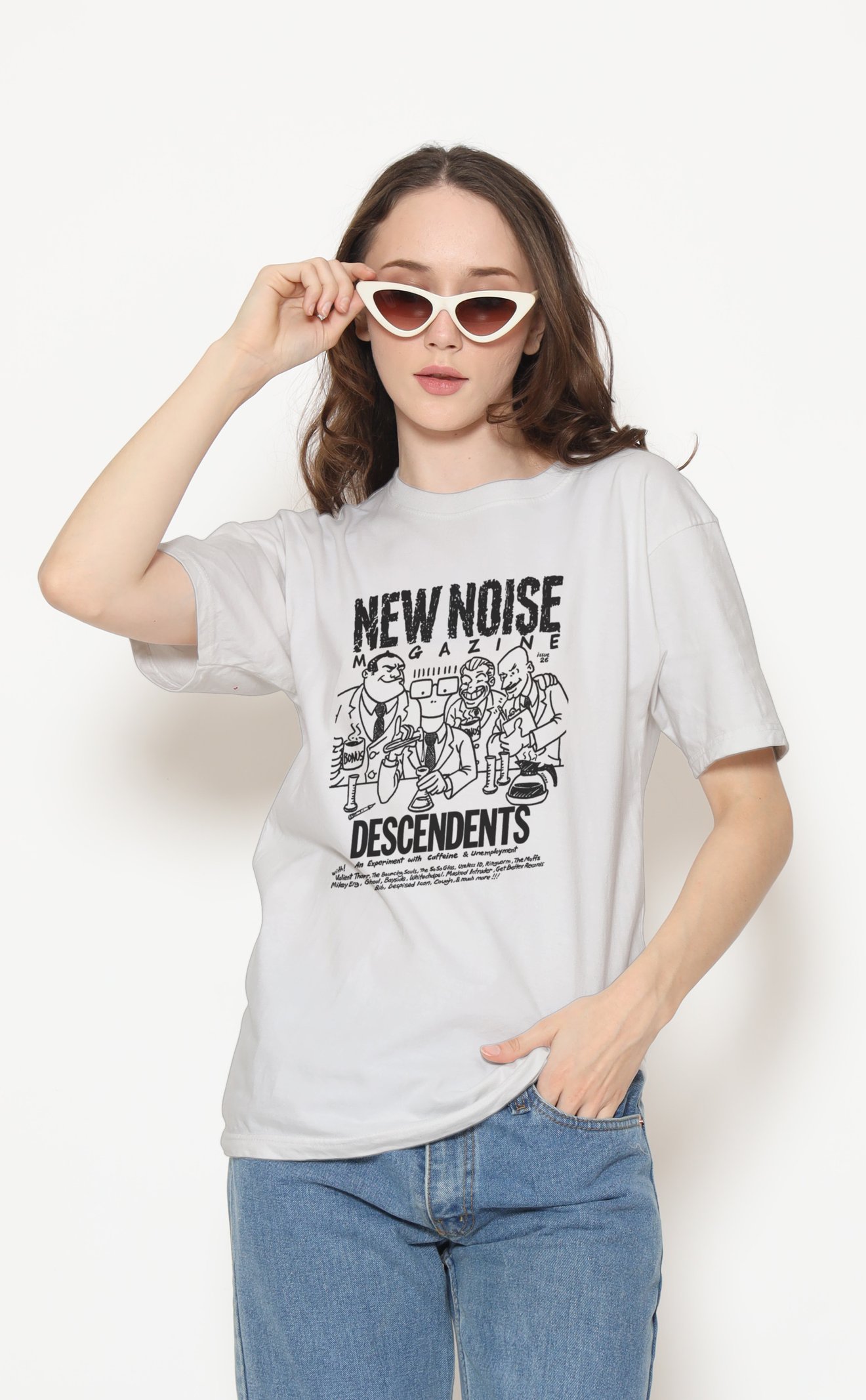 Descendents Unisex Beyaz Tişört