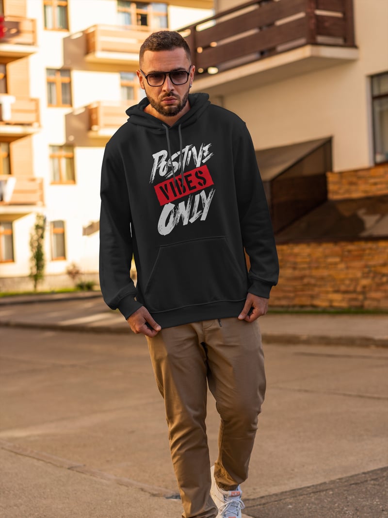 Positive Vibes Kapüşonlu Unisex Sweatshirt