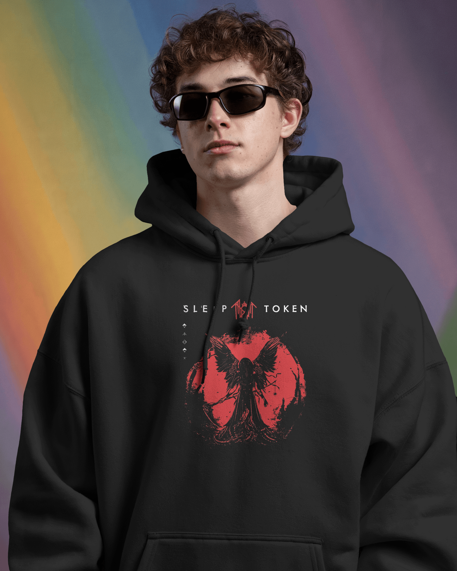 Sleep Token Siyah Kapüşonlu Sweatshirt