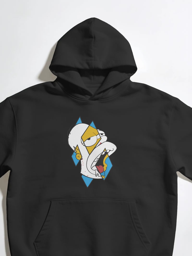 Homer Simpson Kapüşonlu Sweatshirt
