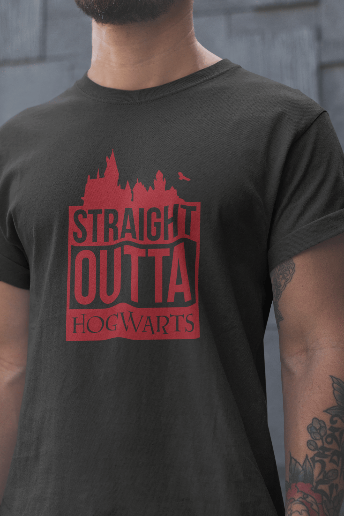 Harry Potter Unisex Siyah Tişört
