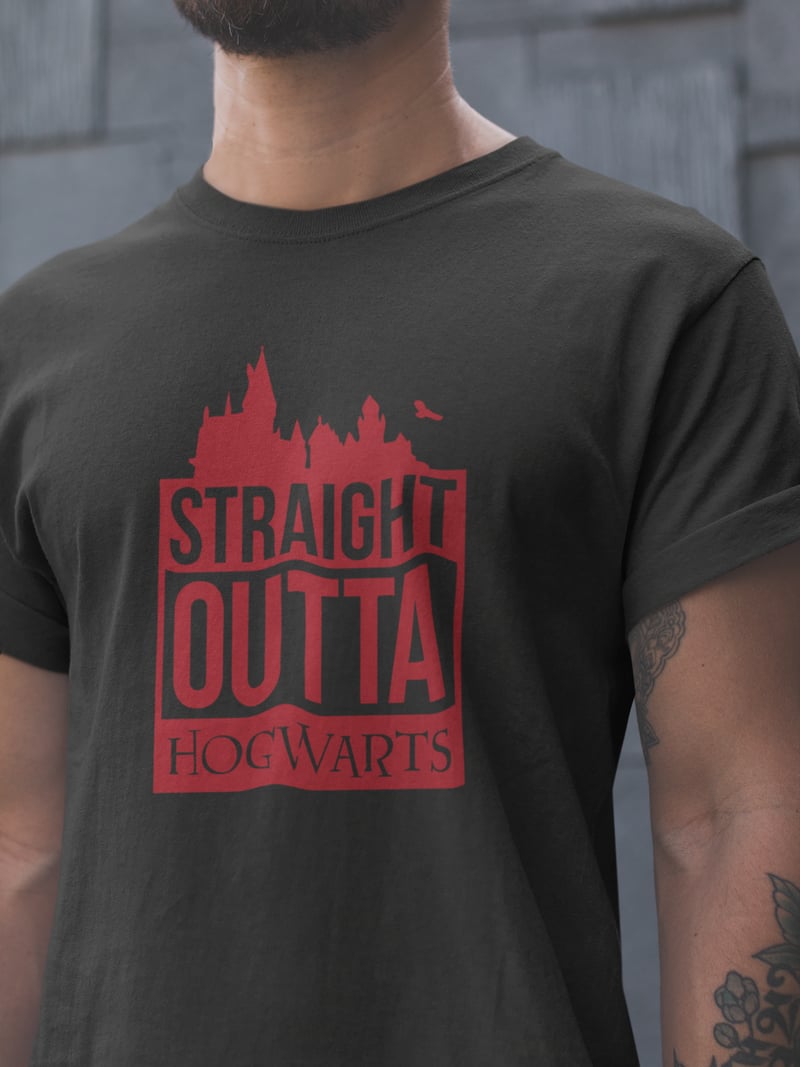 Harry Potter Unisex Siyah Tişört