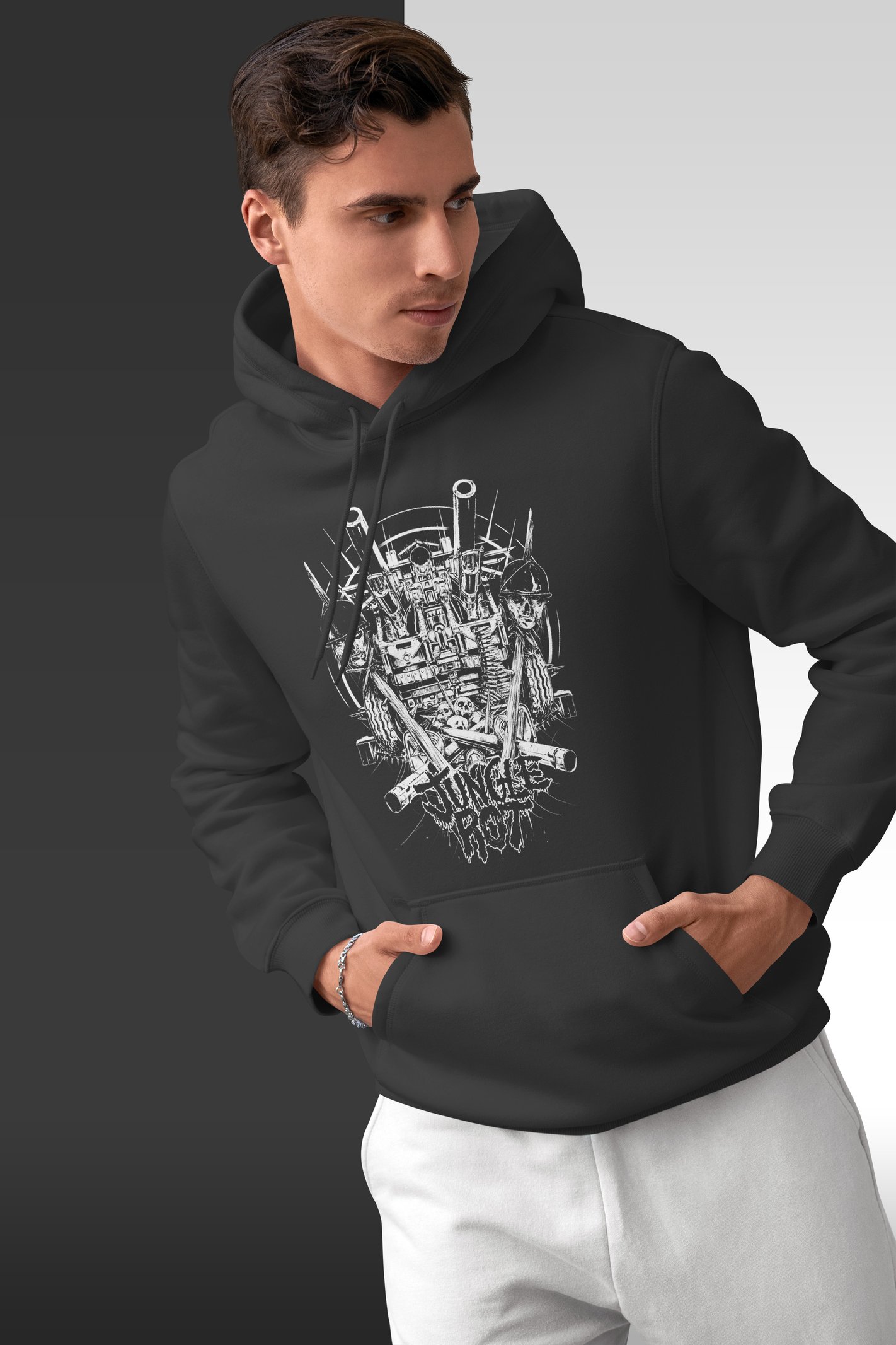 Jungle Rot Kapüşonlu Unisex Sweatshirt