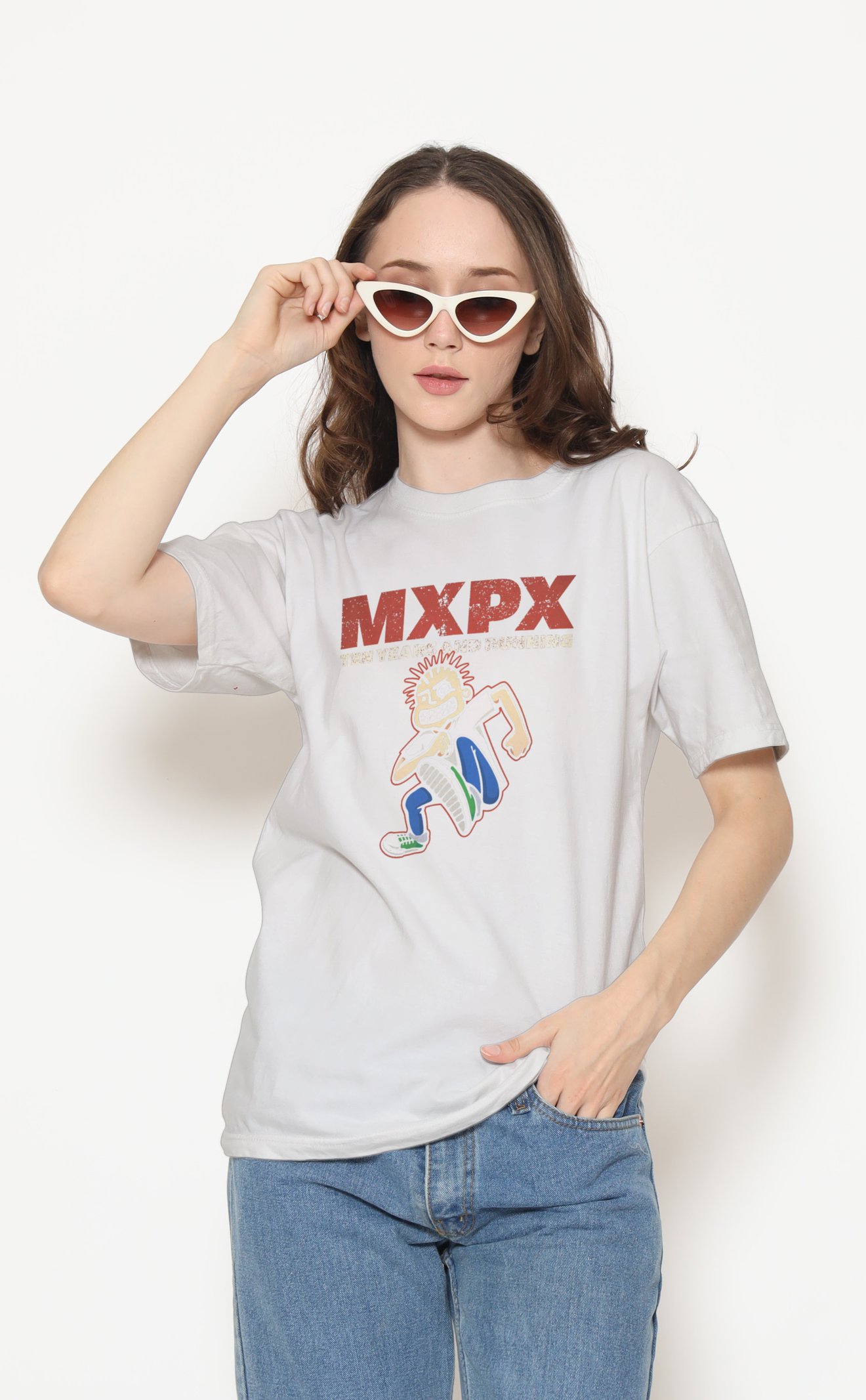 MXPX Unisex Beyaz Tişört