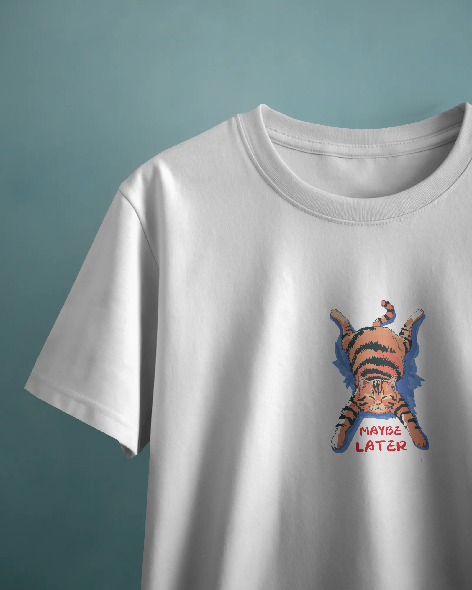 Maybe Later Unisex Beyaz Tişört