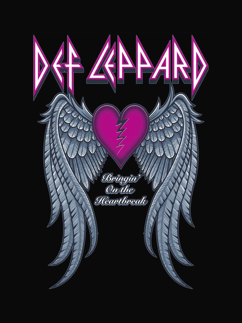 Def Leppard Kanat baskısının kendisi, ürün üzerinde değil