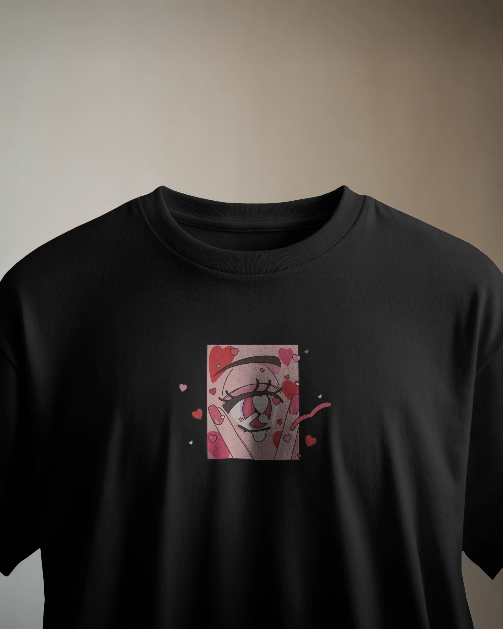 Eye Love Siyah Tişört