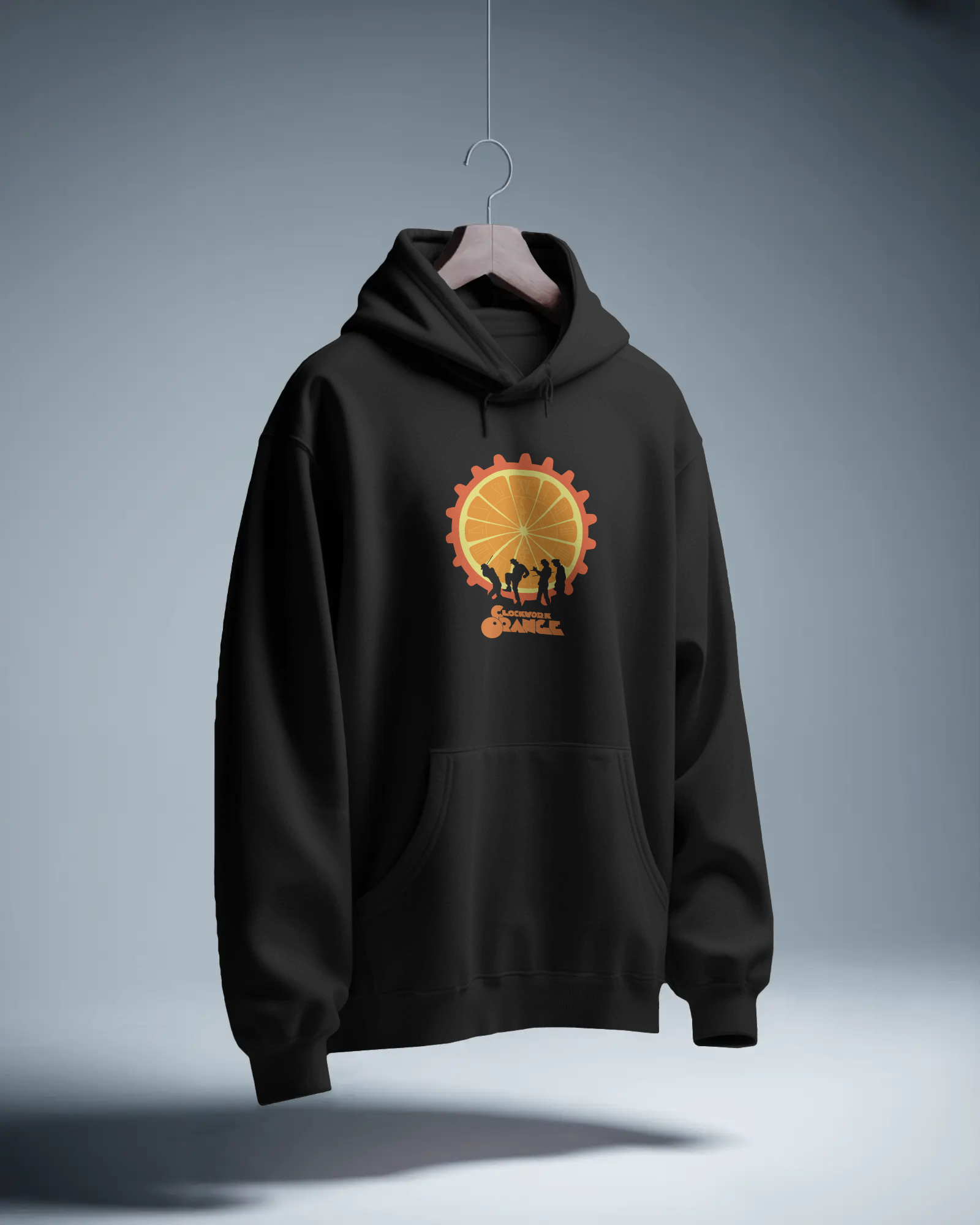 A Clockwork Orange Siyah Kapüşonlu Sweatshirt