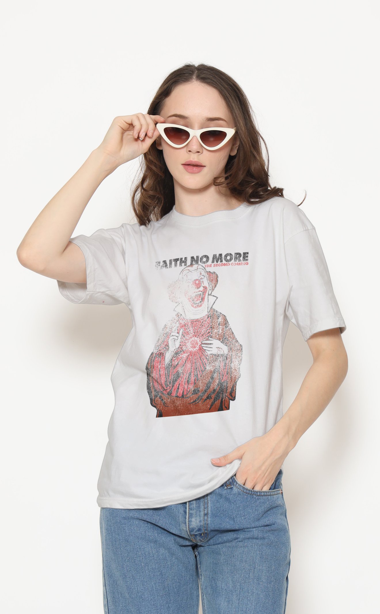 Faith No More Unisex Beyaz Tişört