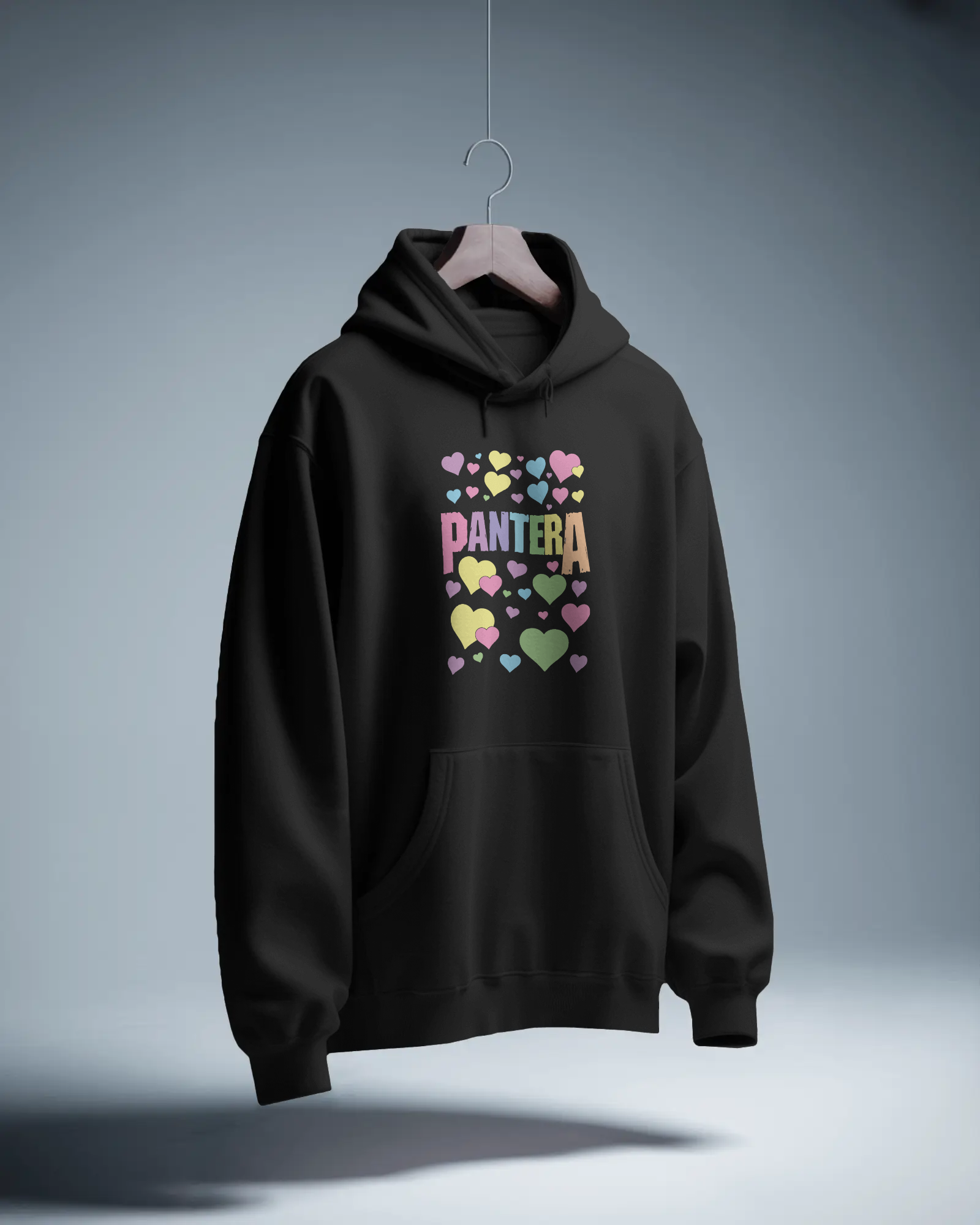 Pantera Siyah Kapüşonlu Sweatshirt