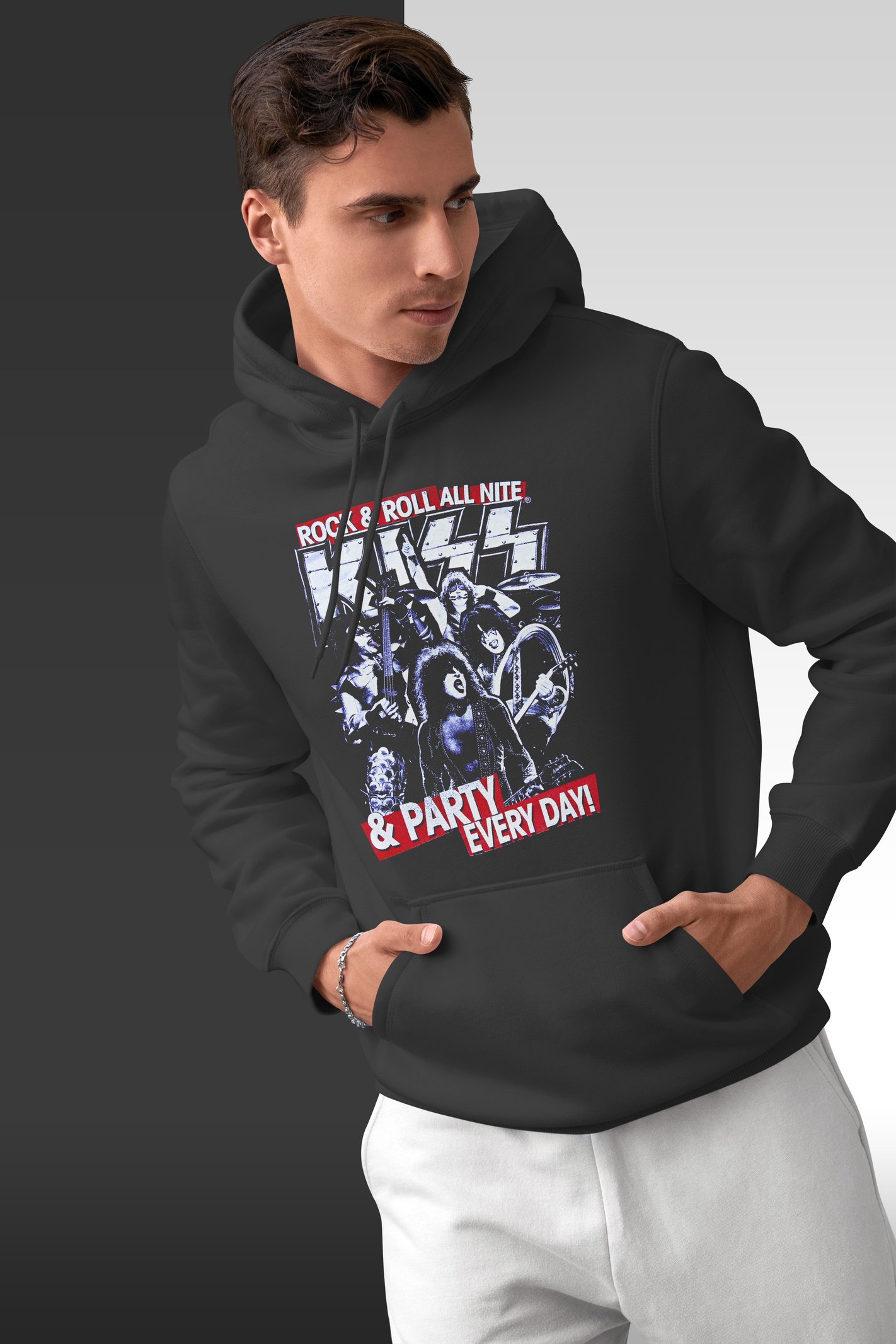 Kiss Kapüşonlu Unisex Sweatshirt