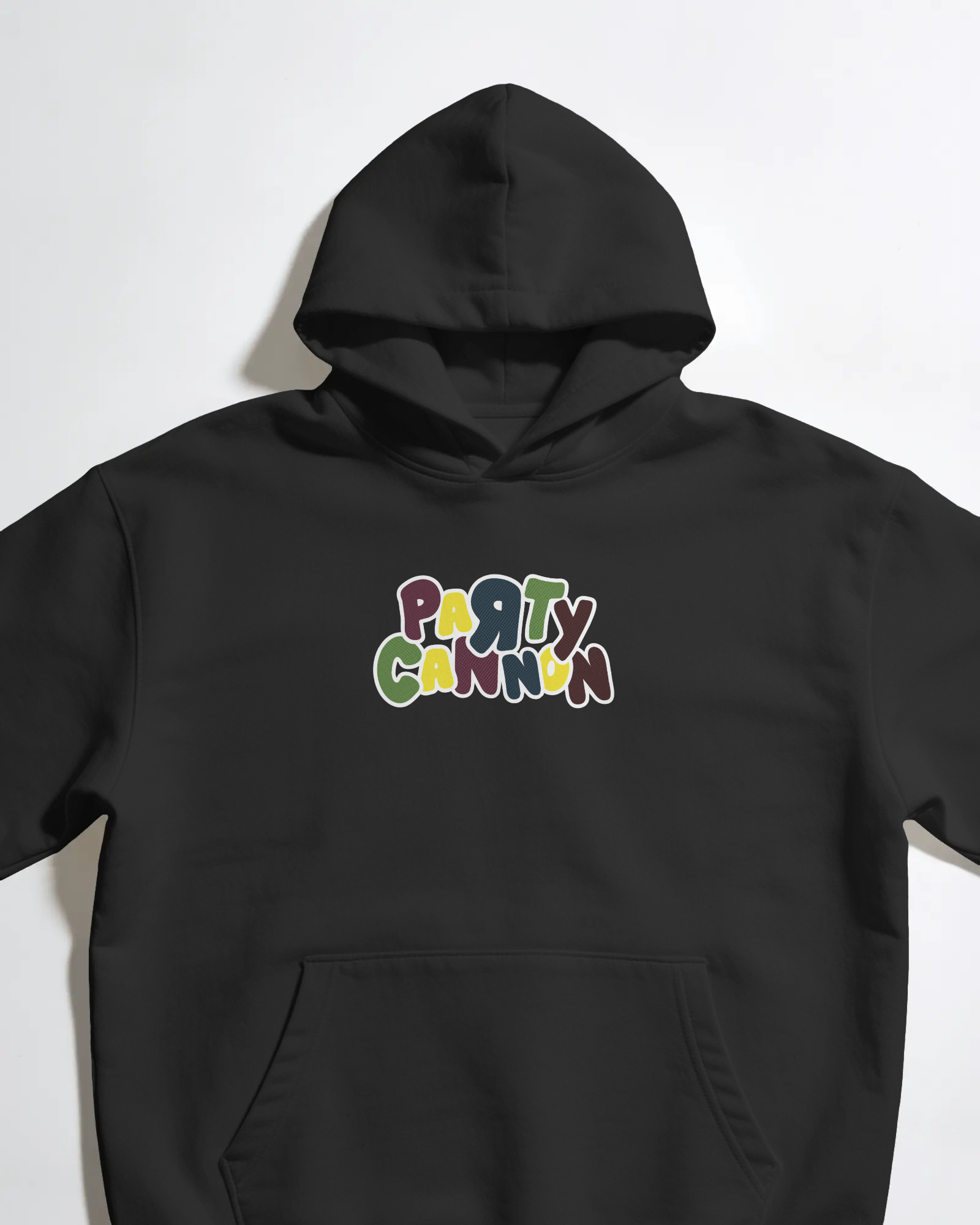 Party Cannon Siyah Kapüşonlu Sweatshirt