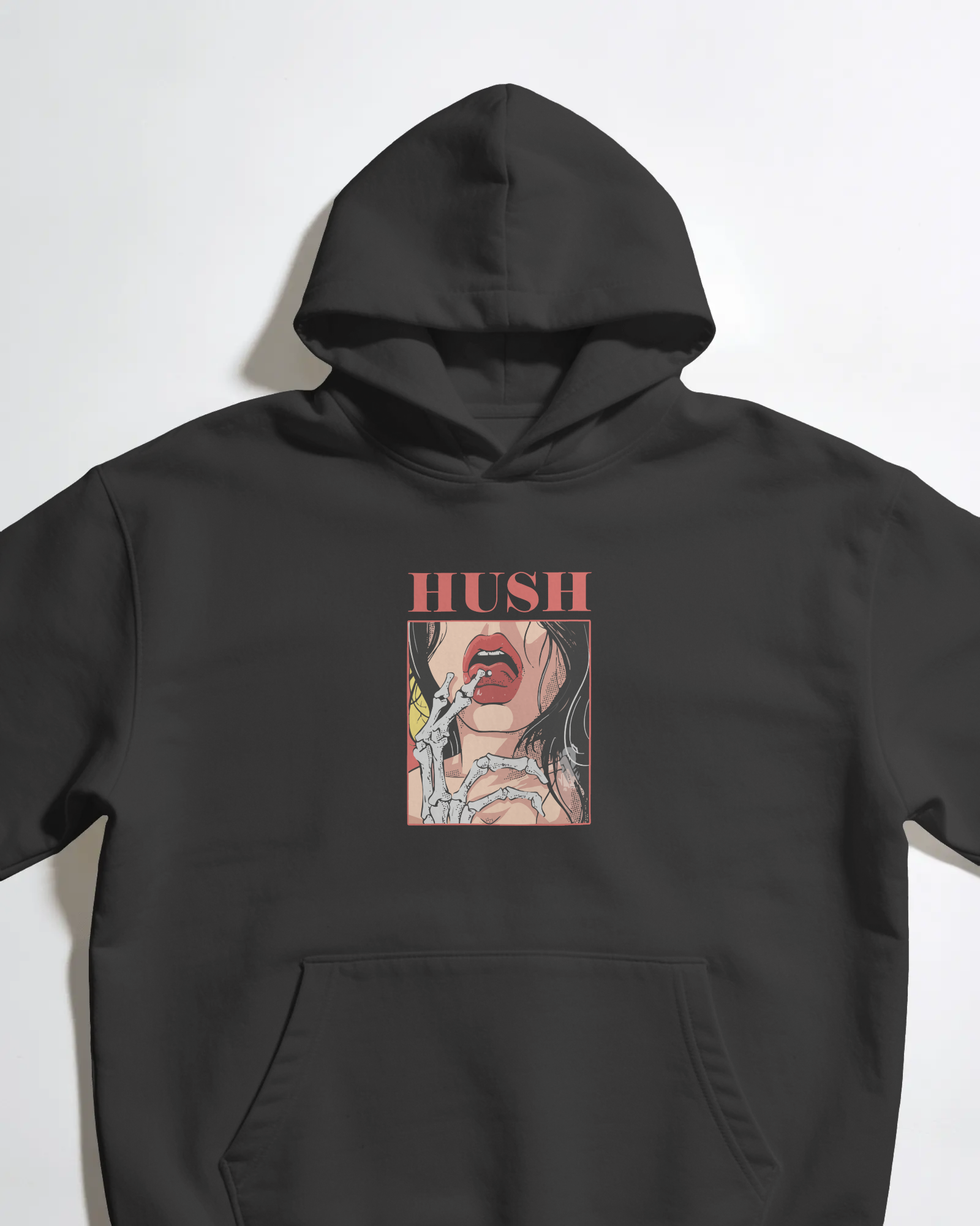 Hush Unisex Siyah Sweatshirt