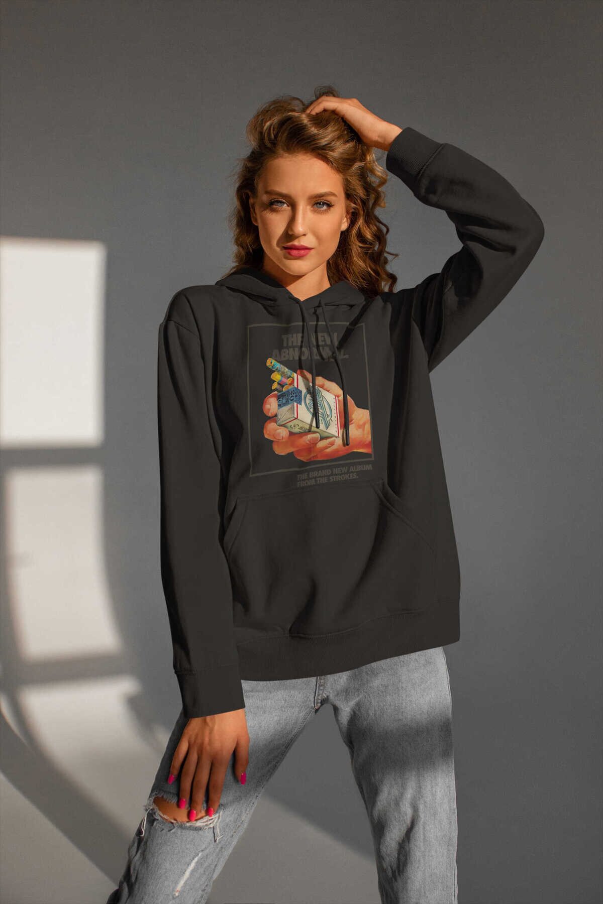 The Strokes Dijital Baskı Kapüşonlu Unisex Sweatshirt