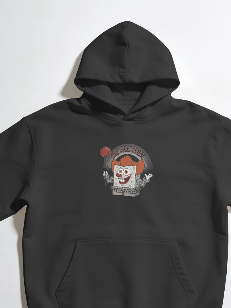 Spongebob Pennywise Unisex Siyah Sweatshirt