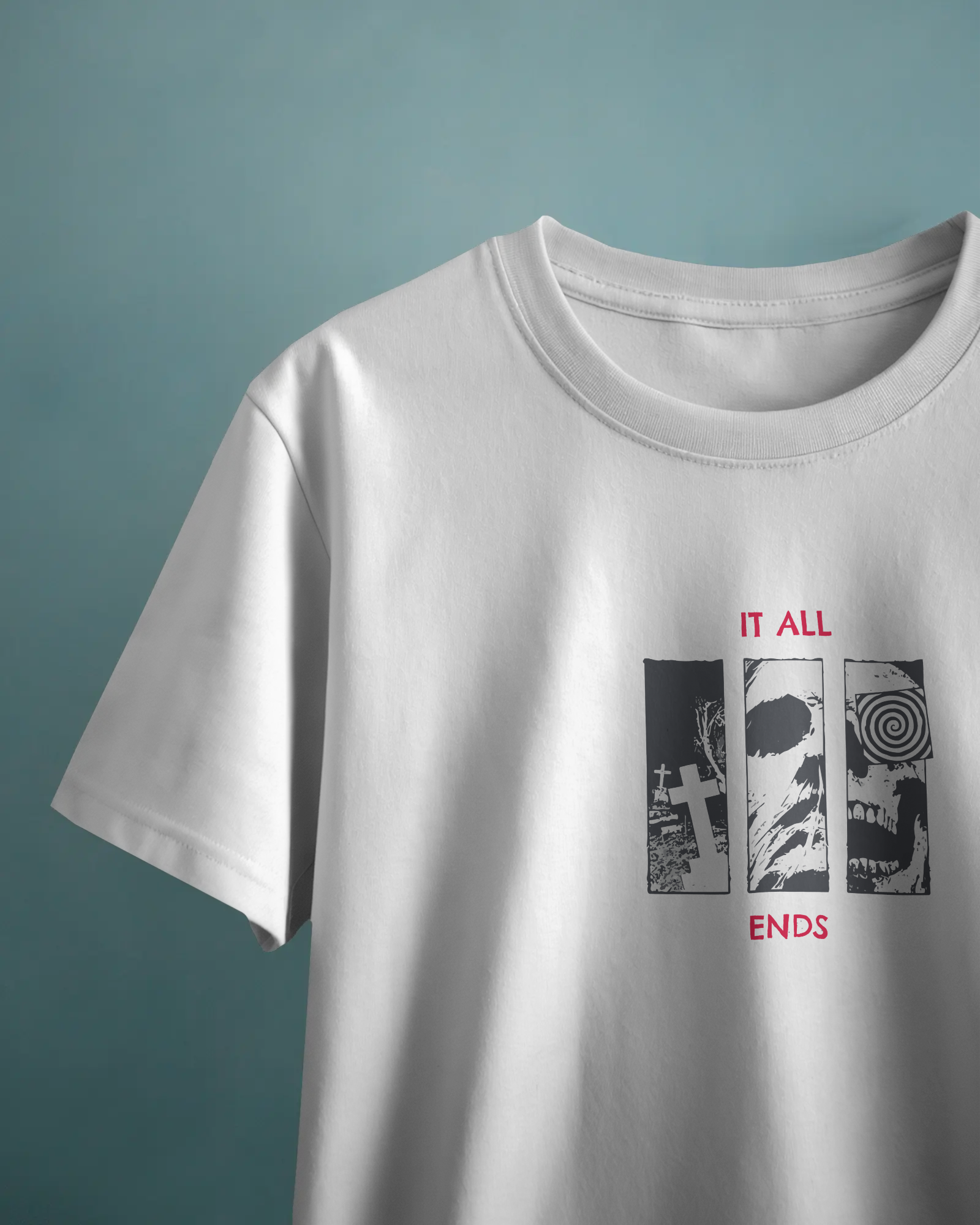 It All Ends Unisex Beyaz Tişört
