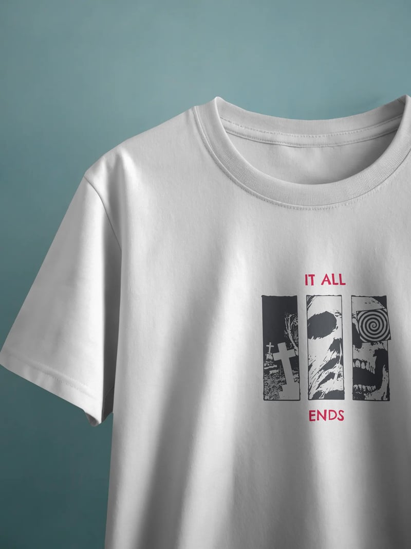 It All Ends Unisex Beyaz Tişört