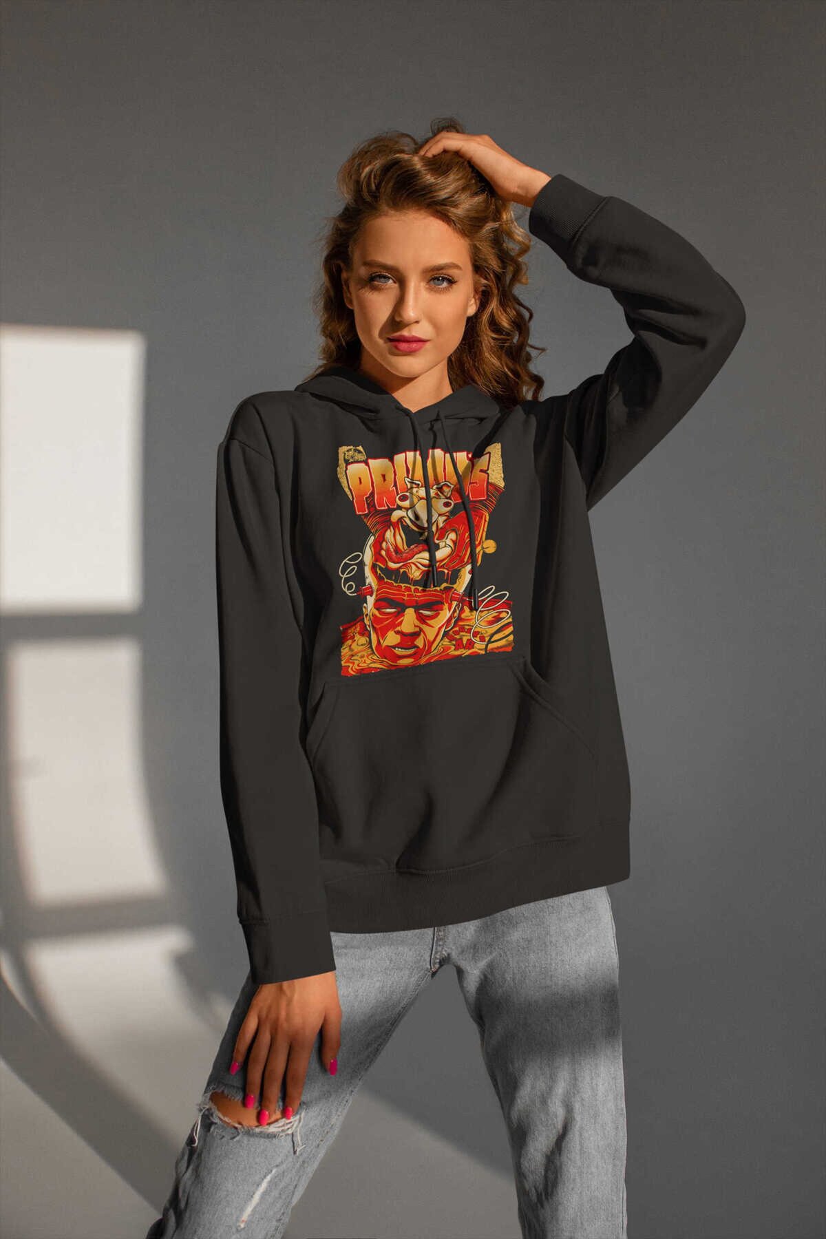 Primus Dijital Baskı Kapüşonlu Unisex Sweatshirt